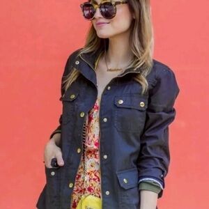 J. CREW NAVY FIELD UTILITY JACKET SIZE SMALL